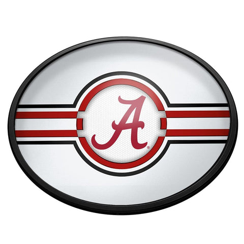 Alabama Crimson Tide: Oval Slimline Lighted Wall Sign - The Fan-Brand