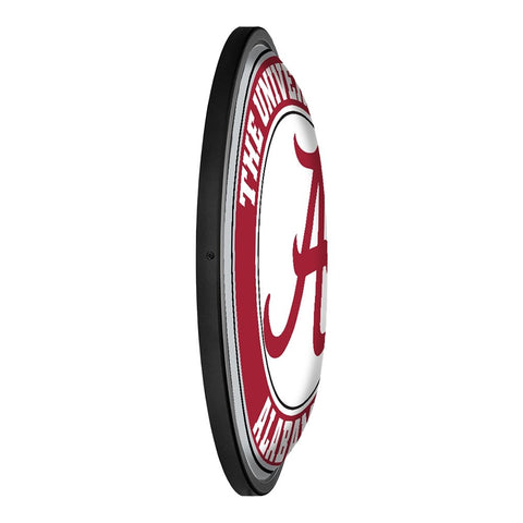 Alabama Crimson Tide: Round Slimline Lighted Wall Sign - The Fan-Brand
