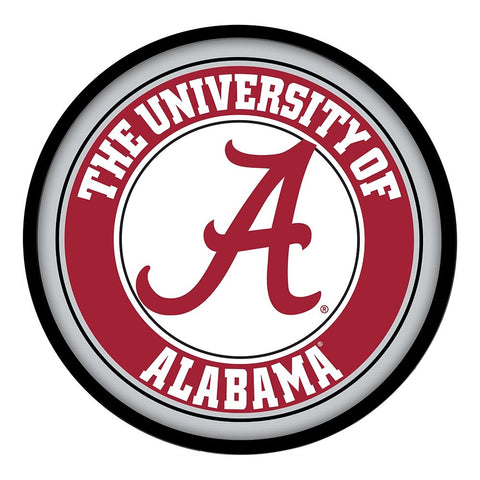 Alabama Crimson Tide: Round Slimline Lighted Wall Sign - The Fan-Brand