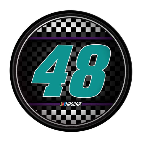 Alex Bowman: Checkered Flag - Modern Disc Wall Sign - The Fan-Brand