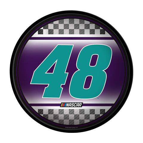 Alex Bowman: Checkered Flag - Modern Disc Wall Sign - The Fan-Brand