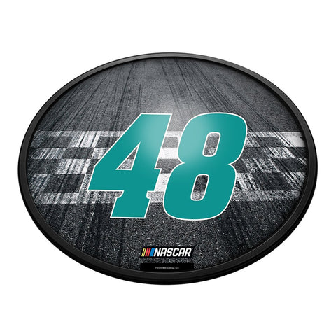 Alex Bowman: Finish Line - Oval Slimline Lighted Wall Sign - The Fan-Brand