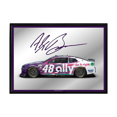 Alex Bowman: Framed Mirrored Wall Sign - The Fan-Brand