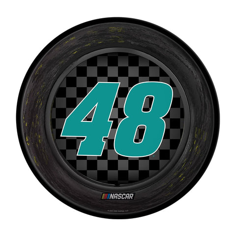 Alex Bowman: Tire Framed - Modern Disc Wall Sign - The Fan-Brand