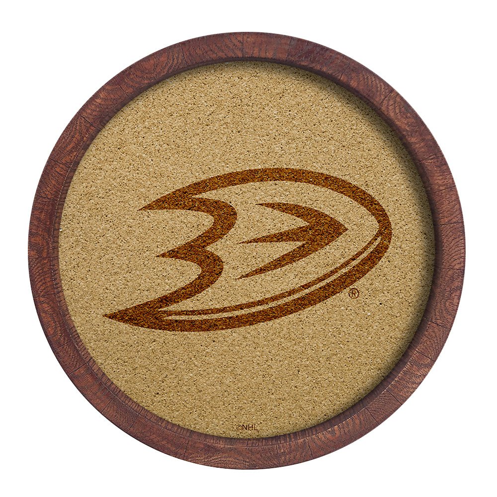 Anaheim Ducks: Barrel Top Cork Note Board - The Fan-Brand