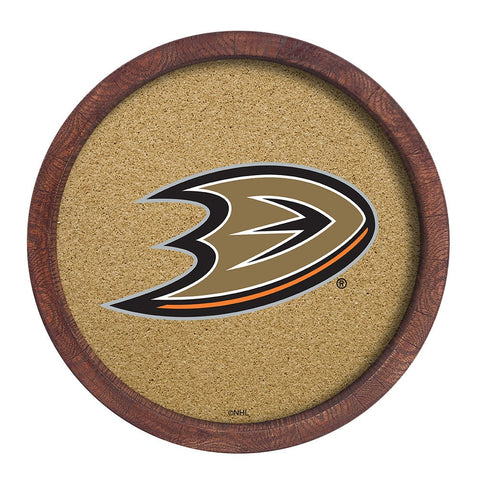 Anaheim Ducks: Barrel Top Cork Note Board - The Fan-Brand