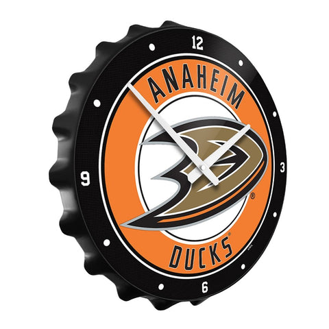 Anaheim Ducks: Bottle Cap Wall Clock - The Fan-Brand
