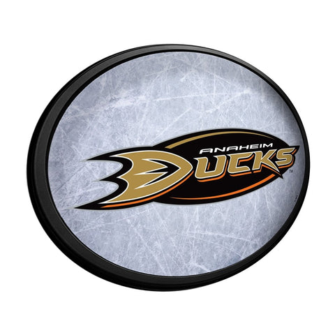 Anaheim Ducks: Ice Rink - Oval Slimline Lighted Wall Sign - The Fan-Brand