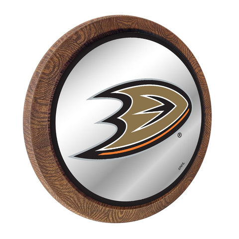 Anaheim Ducks: Mirrored Barrel Top Wall Sign - The Fan-Brand