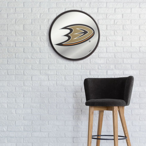 Anaheim Ducks: Modern Disc Mirrored Wall Sign - The Fan-Brand