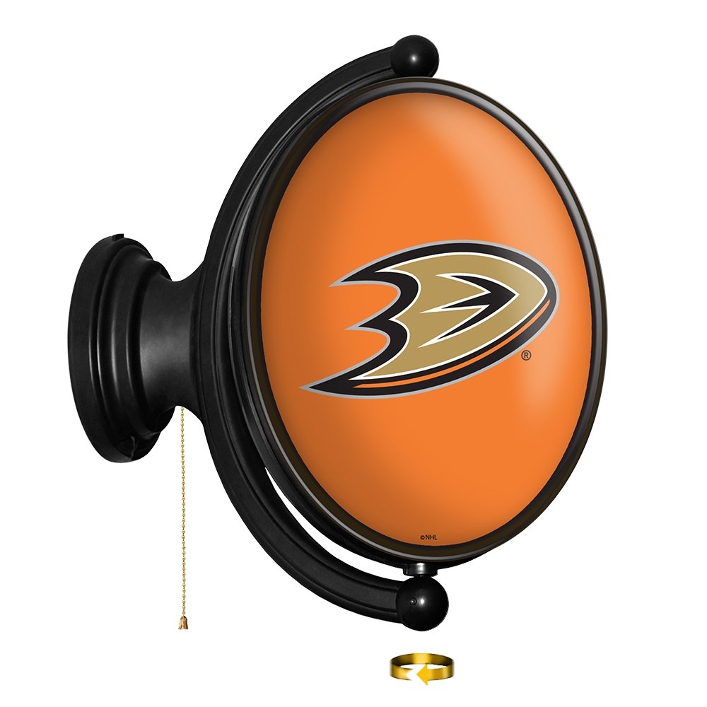 Anaheim Ducks: Original Oval Rotating Lighted Wall Sign - The Fan-Brand