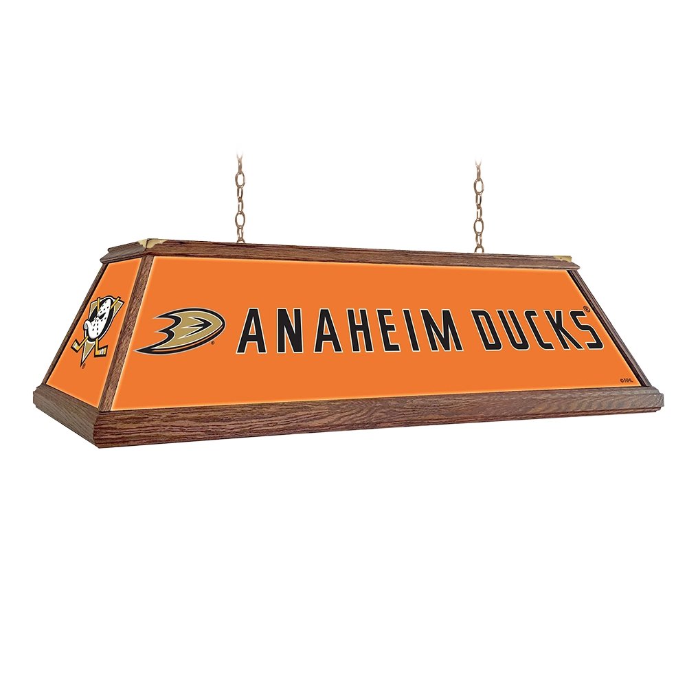 Anaheim Ducks: Premium Wood Pool Table Light - The Fan-Brand
