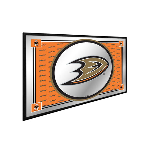 Anaheim Ducks: Team Spirit - Framed Mirrored Wall Sign - The Fan-Brand