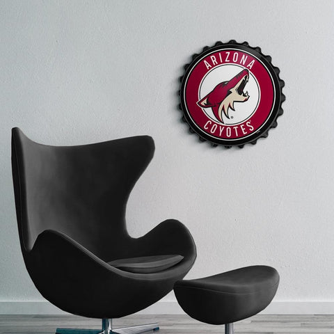 Arizona Coyotes: Bottle Cap Wall Sign - The Fan-Brand