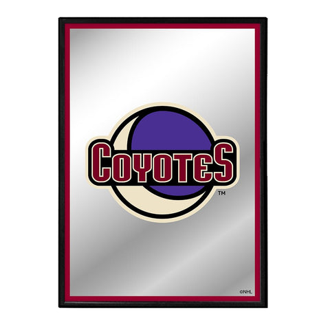 Arizona Coyotes: Logo - Framed Mirrored Wall Sign - The Fan-Brand