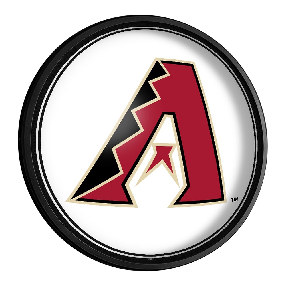 Arizona Diamondbacks: Logo - Round Slimline Lighted Wall Sign - The Fan-Brand