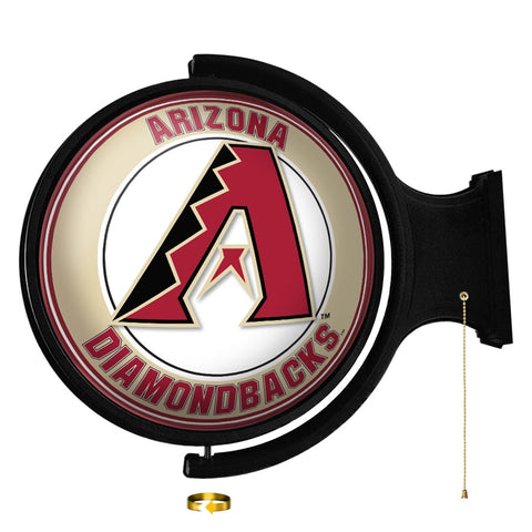 Arizona Diamondbacks: Original Round Rotating Lighted Wall Sign - The Fan-Brand