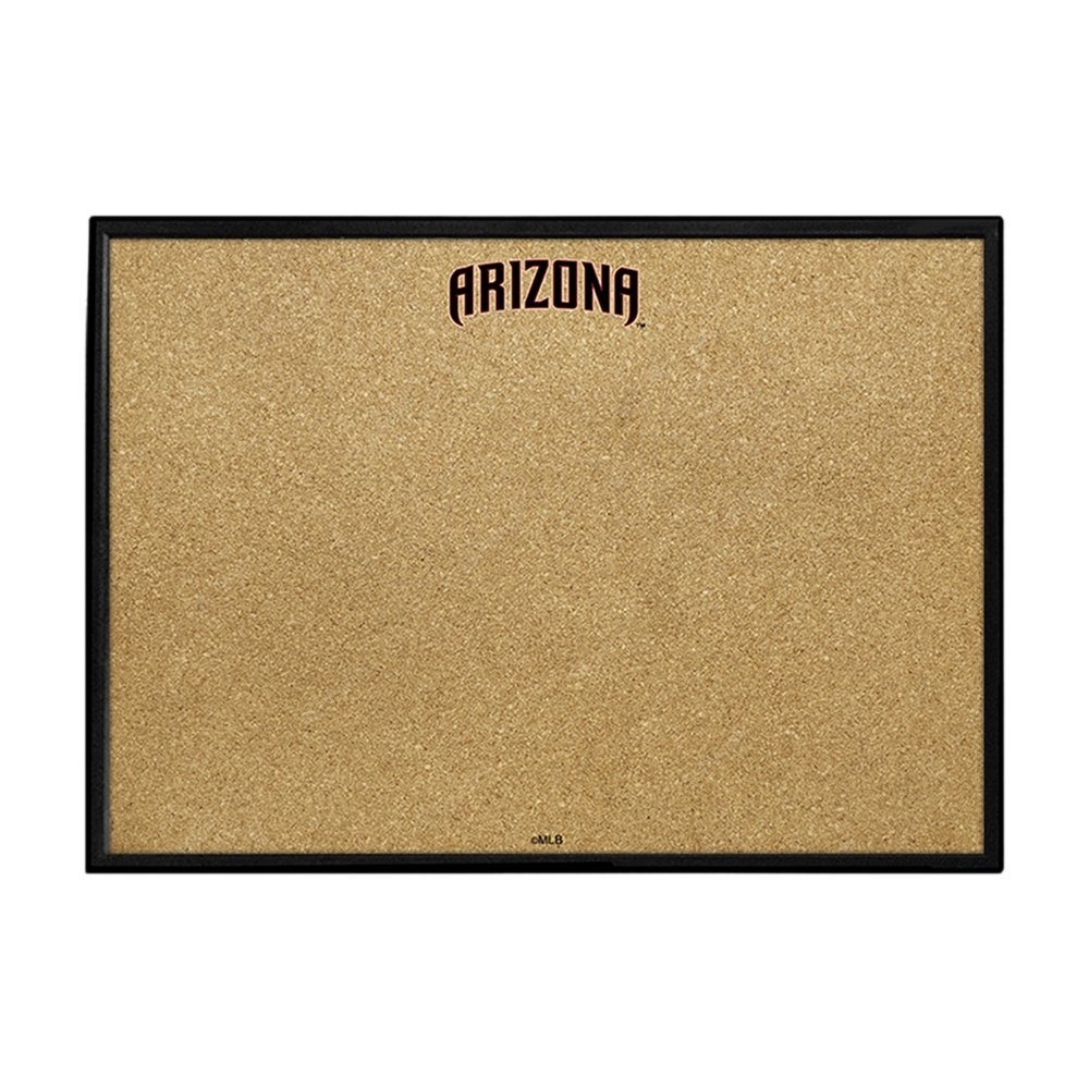Arizona Diamondbacks: Wordmark - Framed Corkboard - The Fan-Brand