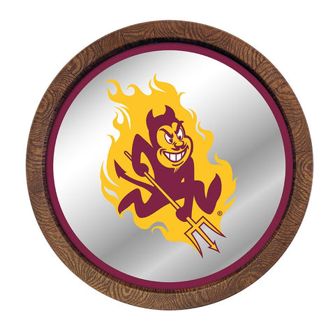 Arizona State Sun Devils: Mascot - Mirrored Barrel Top Mirrored Wall Sign - The Fan-Brand