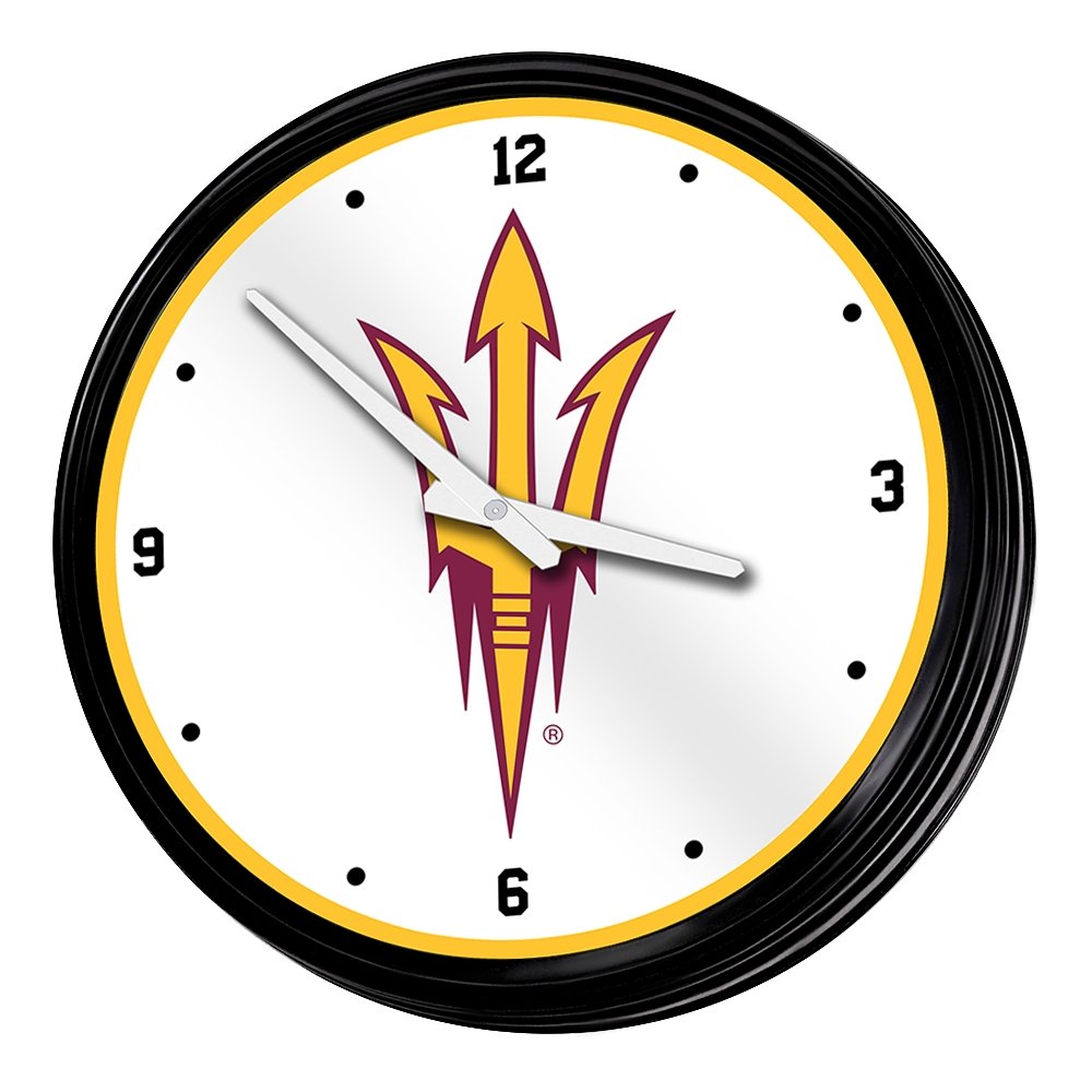 Arizona State Sun Devils: Retro Lighted Wall Clock - The Fan-Brand