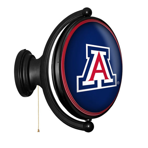 Arizona Wildcats: Original Oval Rotating Lighted Wall Sign - The Fan-Brand
