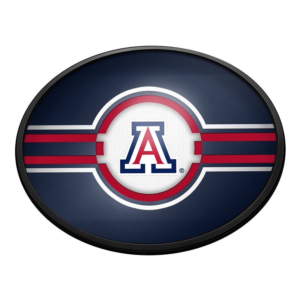 Arizona Wildcats: Oval Slimline Lighted Wall Sign - The Fan-Brand