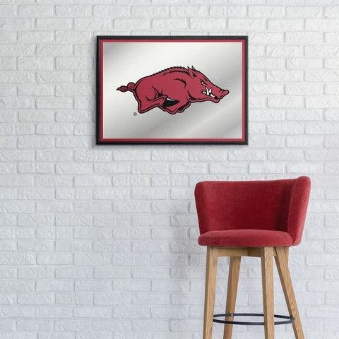 Arkansas Razorbacks: Mascot - Framed Mirrored Wall Sign - The Fan-Brand