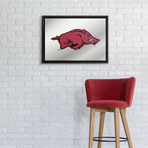 Arkansas Razorbacks: Mascot - Framed Mirrored Wall Sign - The Fan-Brand