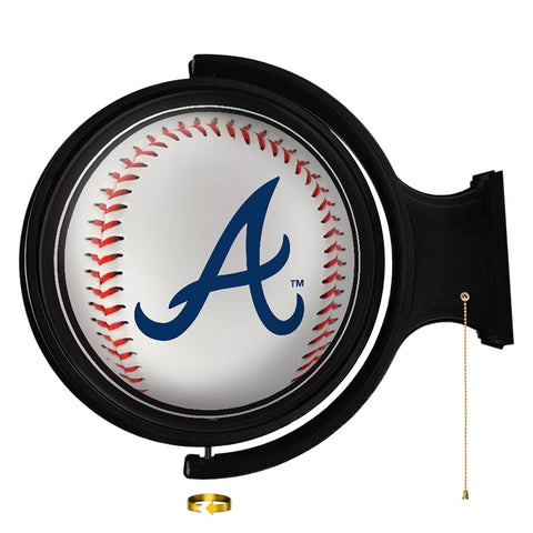 Atlanta Braves: Baseball - Original Round Rotating Lighted Wall Sign - The Fan-Brand