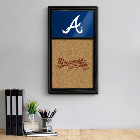 Atlanta Braves: Dual Logo - Cork Note Board - The Fan-Brand