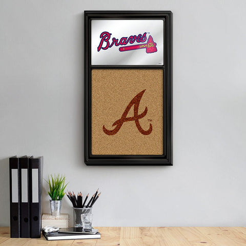 Atlanta Braves: Dual Logo - Mirrored Dry Erase Note Board - The Fan-Brand