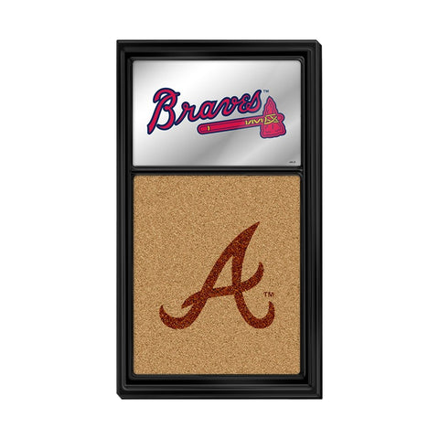 Atlanta Braves: Dual Logo - Mirrored Dry Erase Note Board - The Fan-Brand