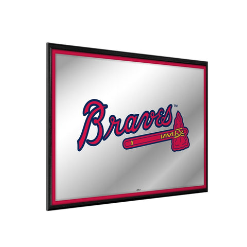 Atlanta Braves: Framed Mirrored Wall Sign - The Fan-Brand