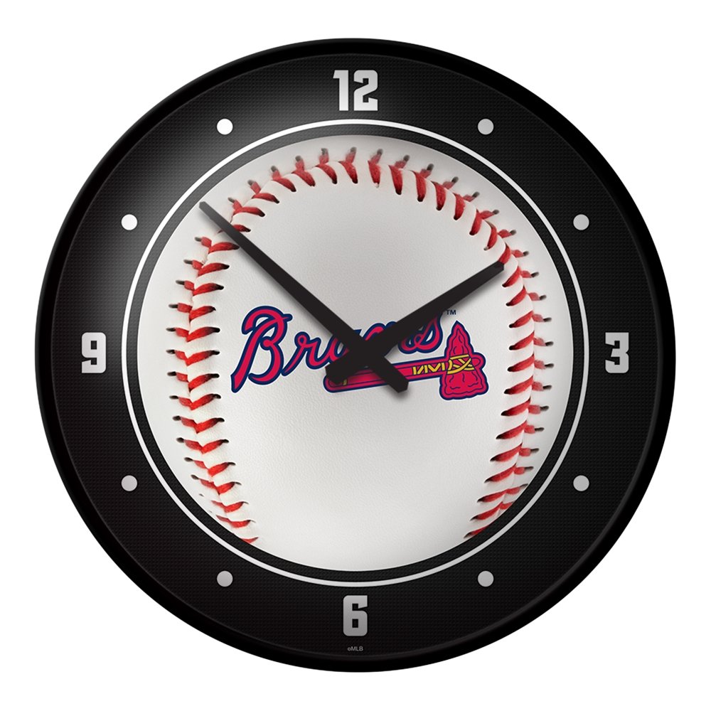 Atlanta Braves: Logo Baseball - Modern Disc Wall Clock - The Fan-Brand