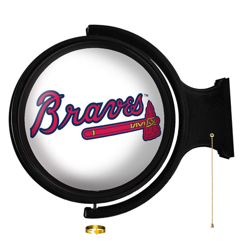 Atlanta Braves: Logo - Original Round Rotating Lighted Wall Sign - The Fan-Brand