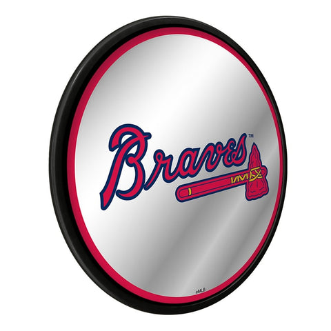Atlanta Braves: Modern Disc Mirrored Wall Sign - The Fan-Brand