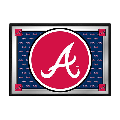 Atlanta Braves: Team Spirit - Framed Mirrored Wall Sign - The Fan-Brand