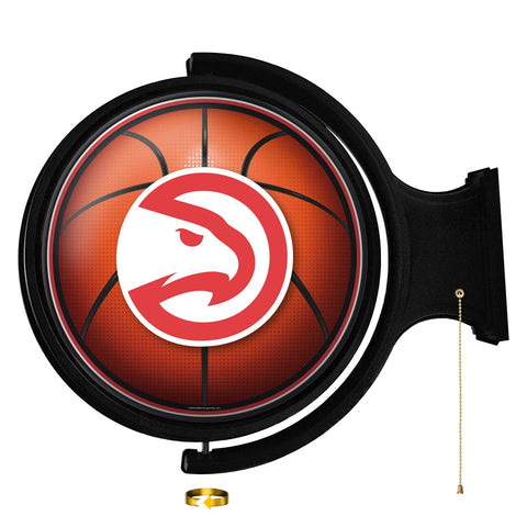 Atlanta Hawks: Basketball - Original Round Rotating Lighted Wall Sign - The Fan-Brand