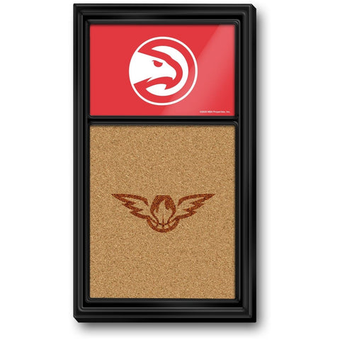 Atlanta Hawks: Dual Logo - Cork Note Board - The Fan-Brand