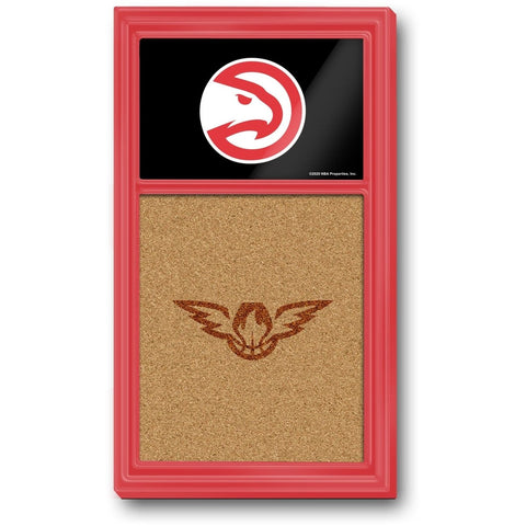 Atlanta Hawks: Dual Logo - Cork Note Board - The Fan-Brand