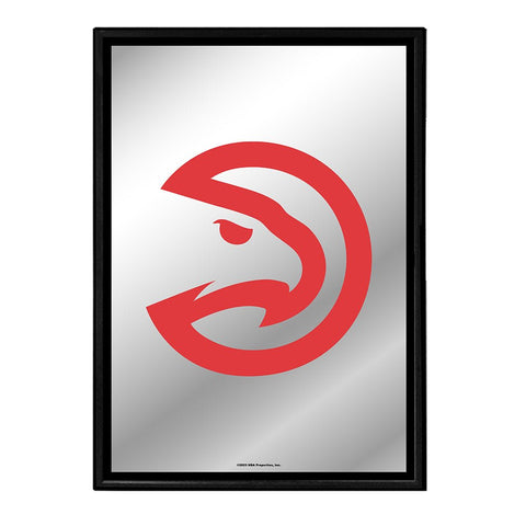 Atlanta Hawks: Framed Mirrored Wall Sign - The Fan-Brand