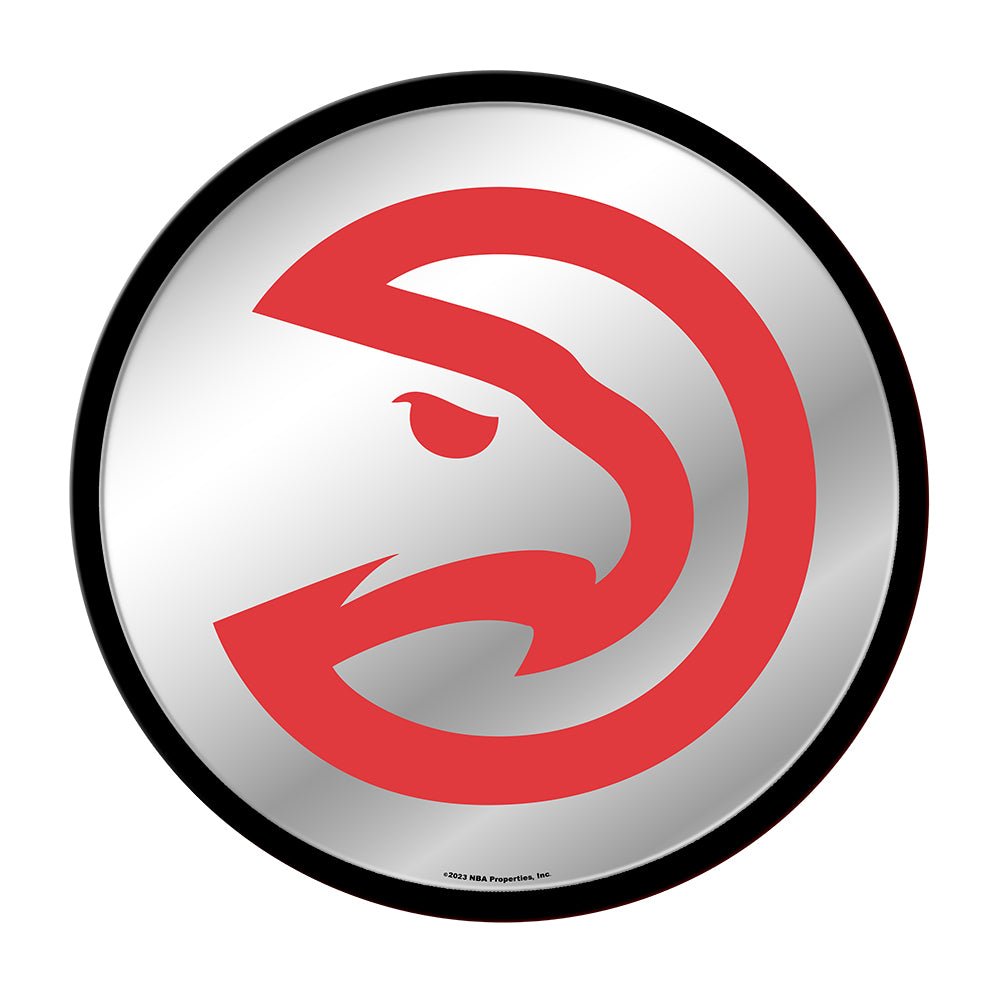 Atlanta Hawks: Modern Disc Mirrored Wall Sign - The Fan-Brand