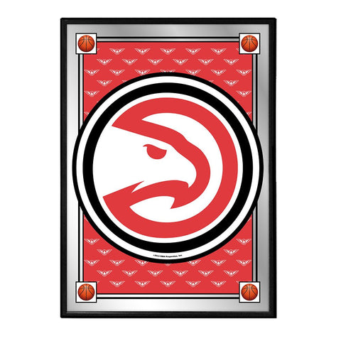 Atlanta Hawks: Team Spirit - Framed Mirrored Wall Sign - The Fan-Brand