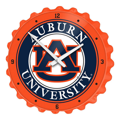Auburn Tigers: Bottle Cap Wall Clock - The Fan-Brand