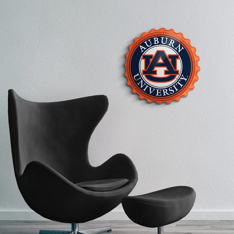 Auburn Tigers: Bottle Cap Wall Sign - The Fan-Brand