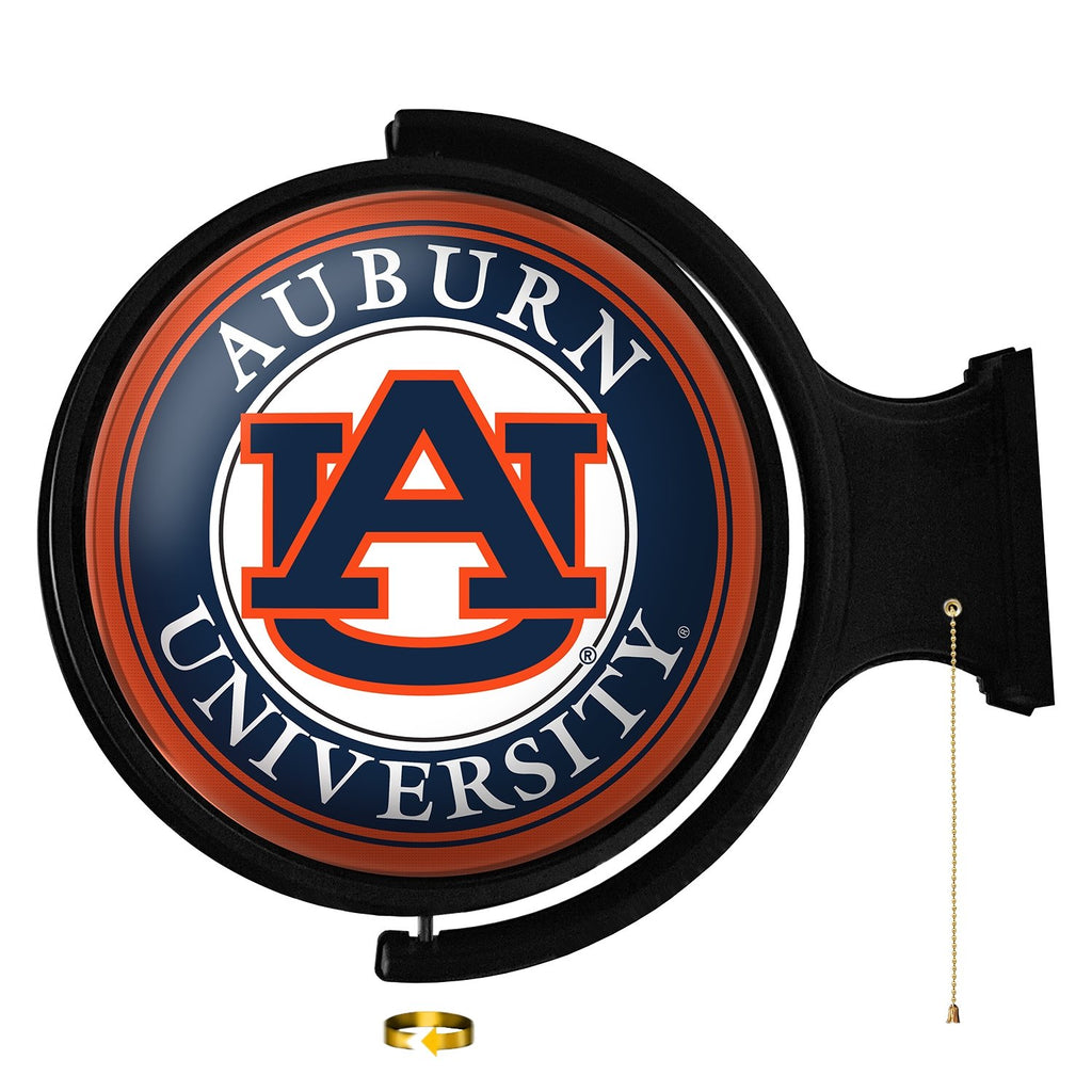 Auburn Tigers: Original Round Rotating Lighted Wall Sign - The Fan-Brand