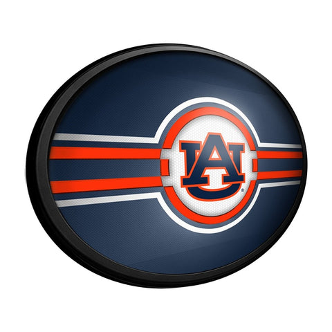 Auburn Tigers: Oval Slimline Lighted Wall Sign - The Fan-Brand