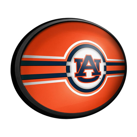 Auburn Tigers: Oval Slimline Lighted Wall Sign - The Fan-Brand