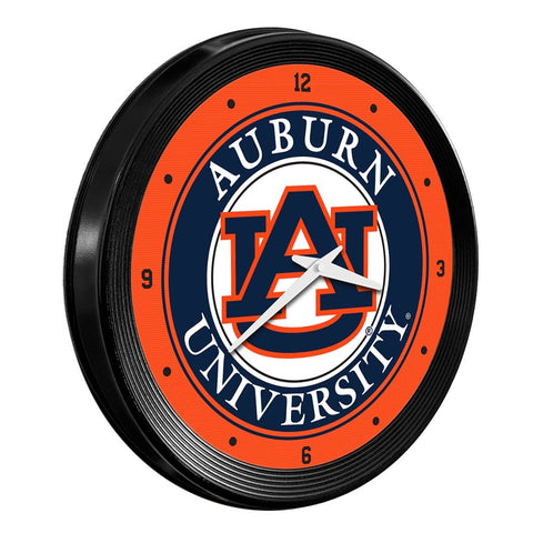 Auburn Tigers: Ribbed Frame Wall Clock Default Title