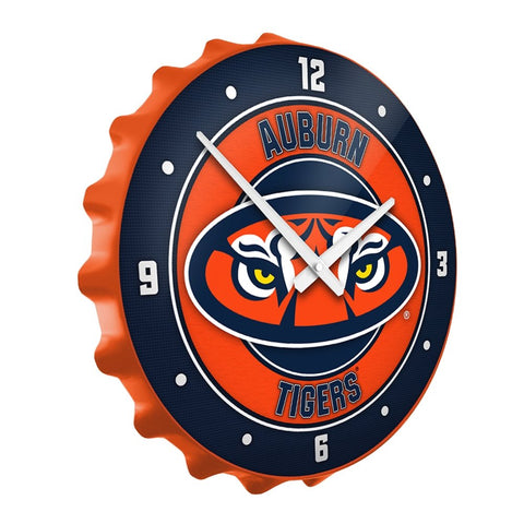 Auburn Tigers: Tiger Eyes -Bottle Cap Wall Clock - The Fan-Brand